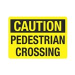 Caution Pedestrian Crossing Sign